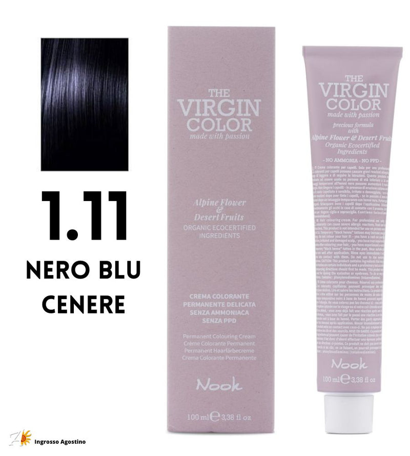 Tintura The Virgin Color Nook 100ml 1.11 Nero Blu Cenere