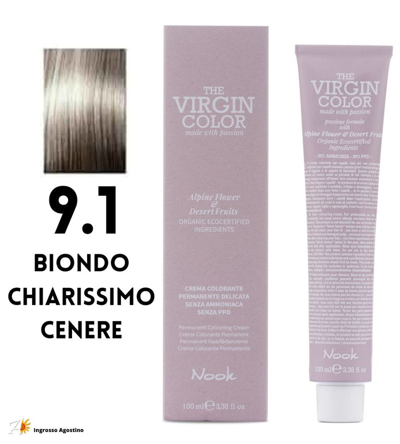 Tintura The Virgin Color Nook 100ml 9.1 Biondo Chiarissimo Cenere