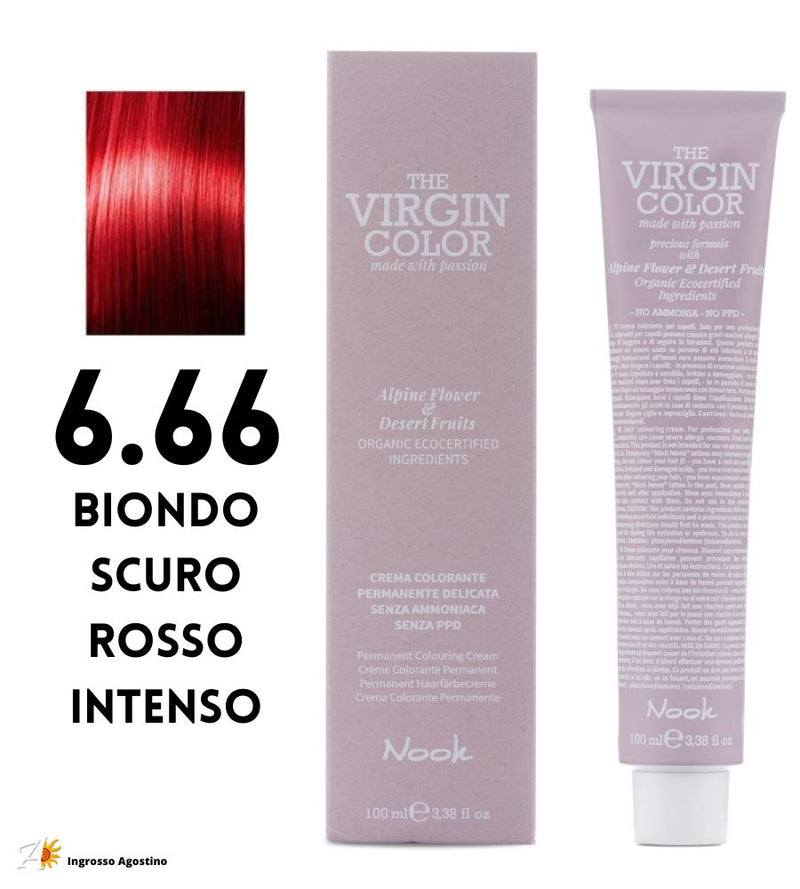 Tintura The Virgin Color Nook 100ml 6.66 Biondo Scuro Rosso Intenso