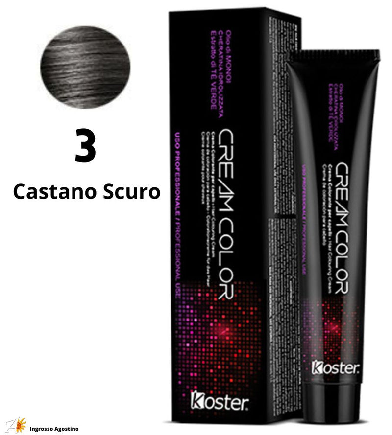 Tintura Koster Cream Color 100ml 3 Castano Scuro