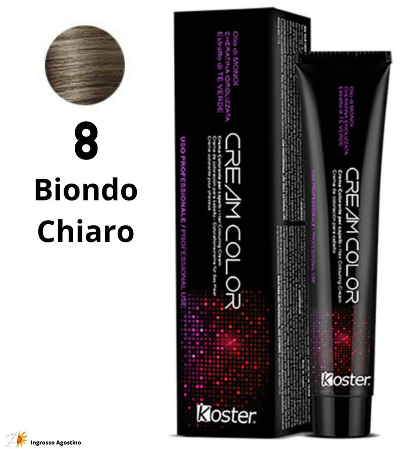 Tintura Koster Cream Color 100ml 8 Biondo Chiaro