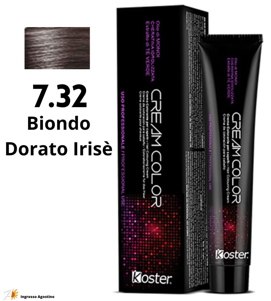 Tintura Koster Cream Color 100ml 7.32 Biondo Dorato Irisè