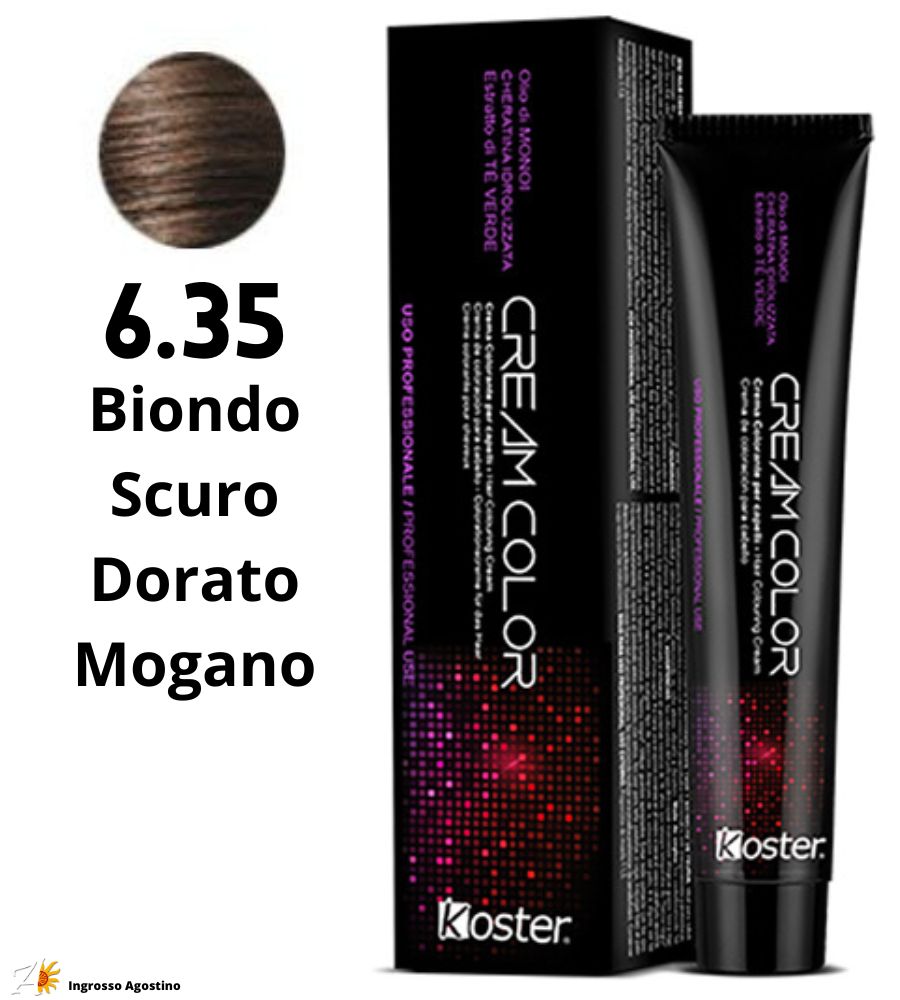 Tintura Koster Cream Color 100ml 6.35 Biondo Scuro Dorato Mogano