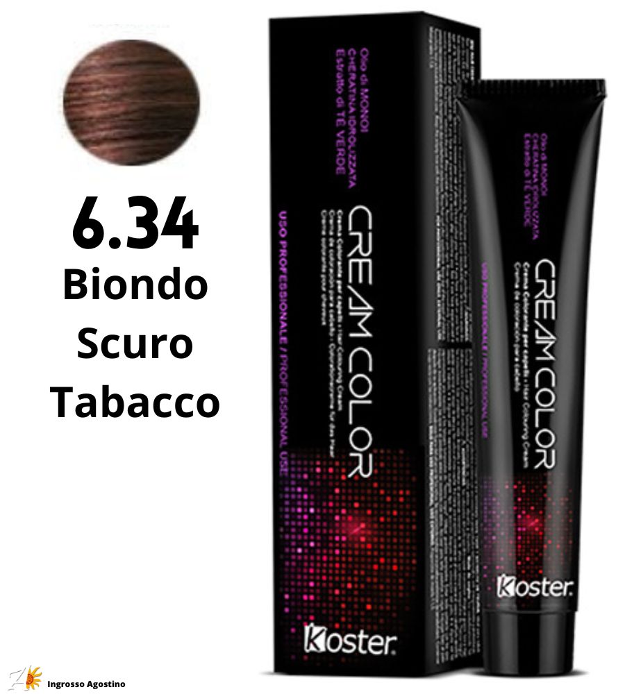 Tintura Koster Cream Color 100ml 6.34 Biondo Scuro Tabacco