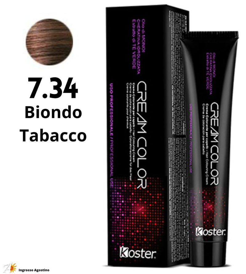 Tintura Koster Cream Color 100ml 7.34 Biondo Tabacco
