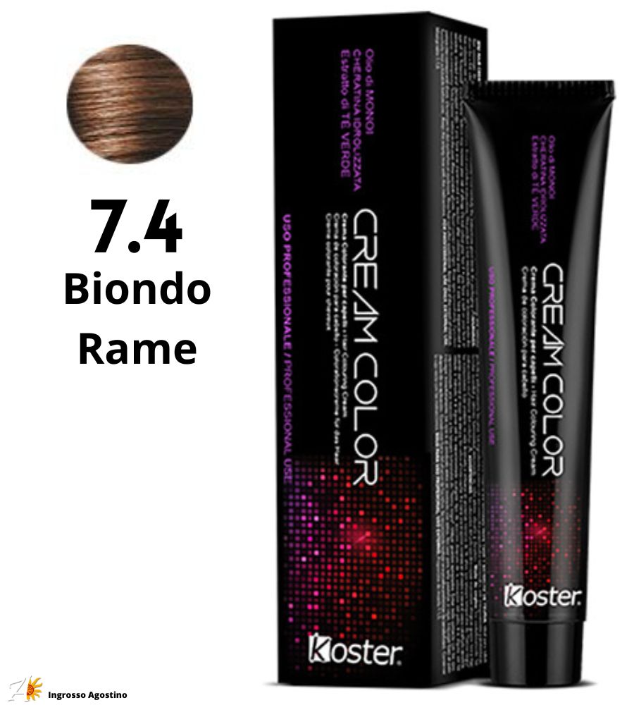 Tintura Koster Cream Color 100ml 7.4 Biondo Rame