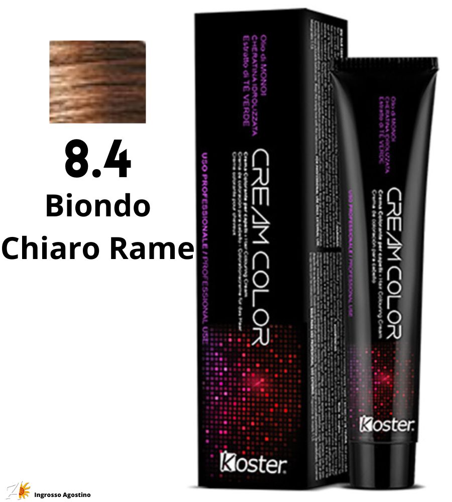 Tintura Koster Cream Color 100ml 8.4 Biondo Chiaro Rame