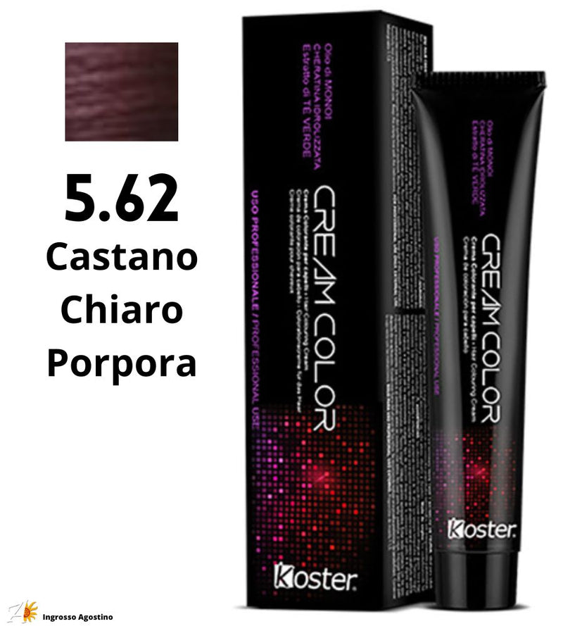 Tintura Koster Cream Color 100ml 5.62 Castano Chiaro Porpora