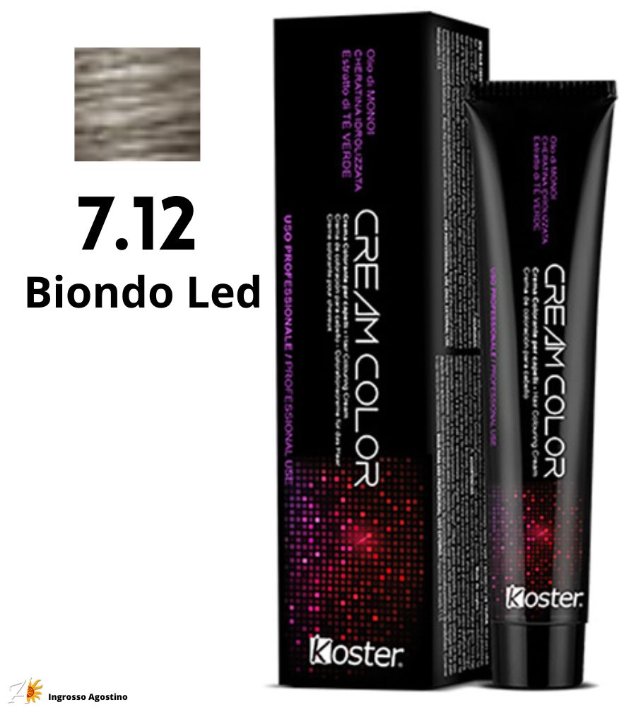 Tintura Koster Cream Color 100ml 7.12 Biondo Led