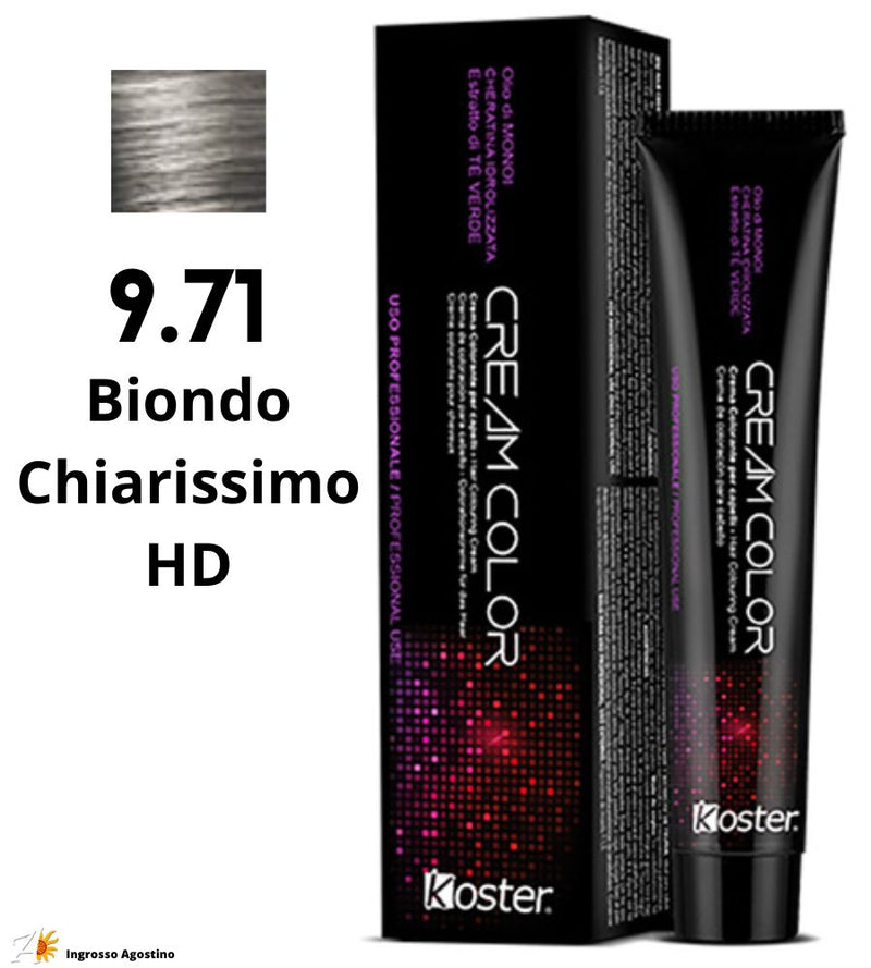 Tintura Koster Cream Color 100ml 9.71 Biondo Chiarissimo HD