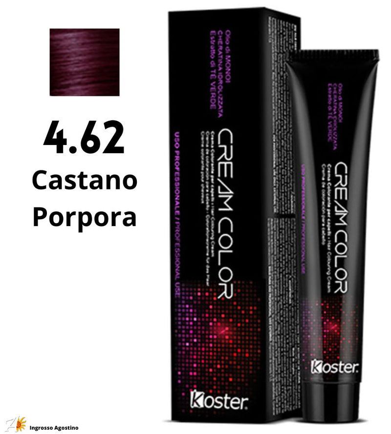 Tintura Koster Cream Color 100ml 4.62 Castano Porpora