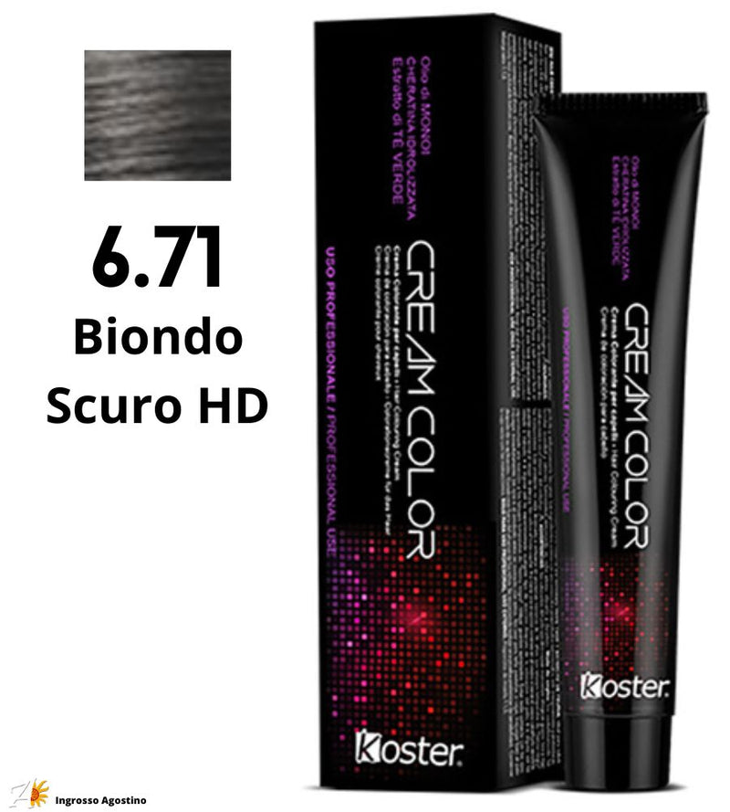Tintura Koster Cream Color 100ml 6.71 Biondo Scuro HD