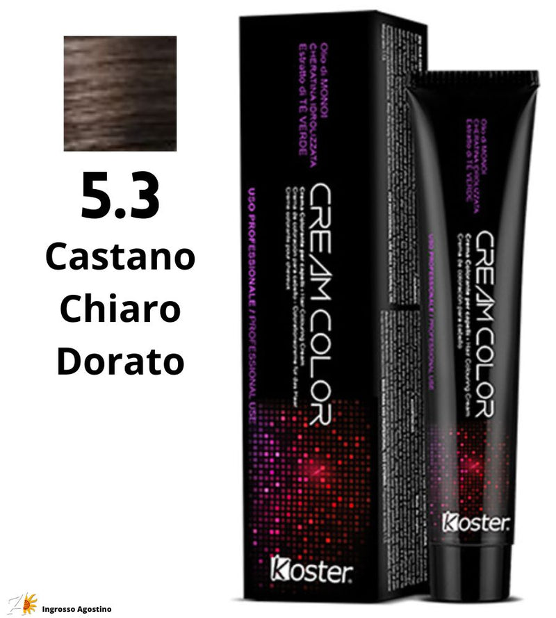 Tintura Koster Cream Color 100ml 5.3 Castano Chiaro Dorato