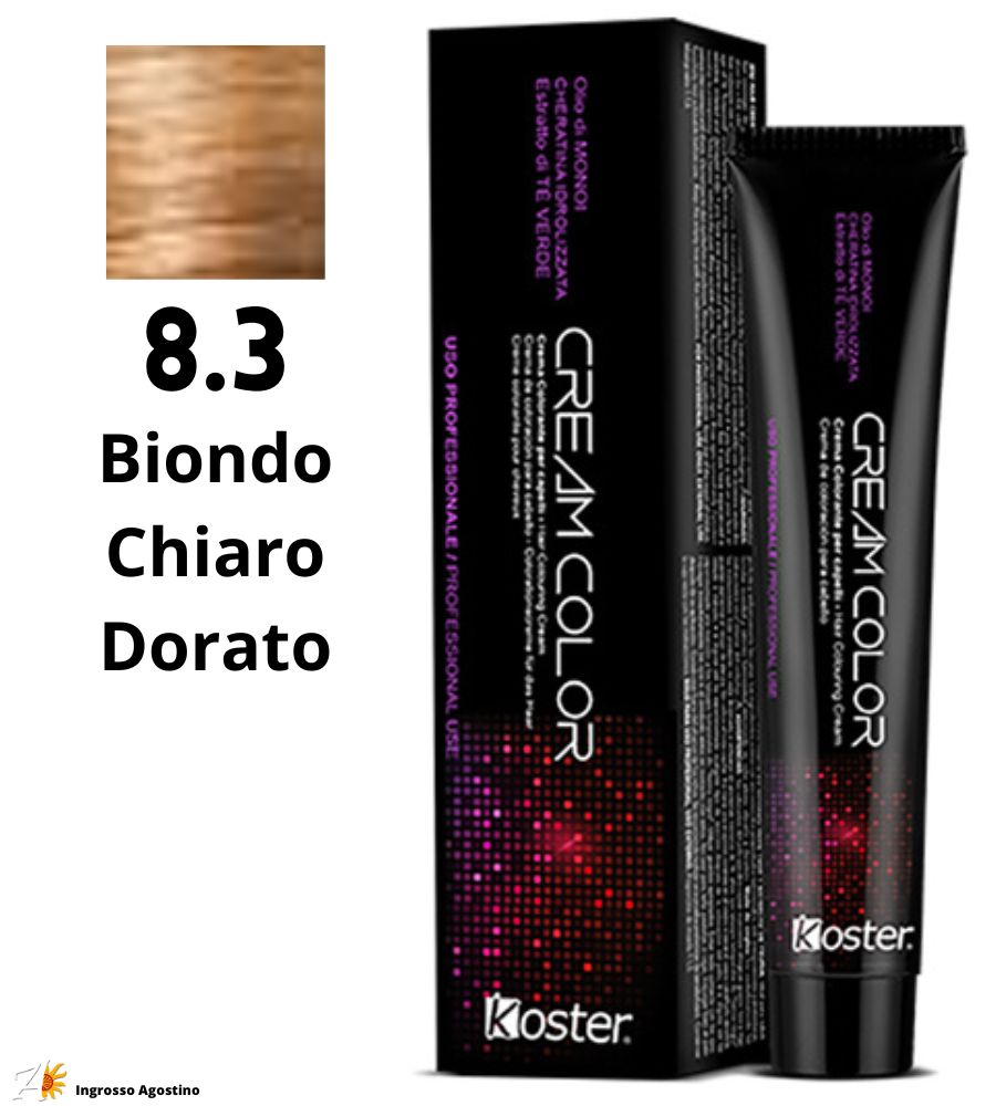 Tintura Koster Cream Color 100ml 8.3 Biondo Chiaro Dorato