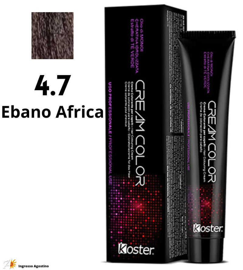 Tintura Koster Cream Color 100ml 4.7 Ebano Africa