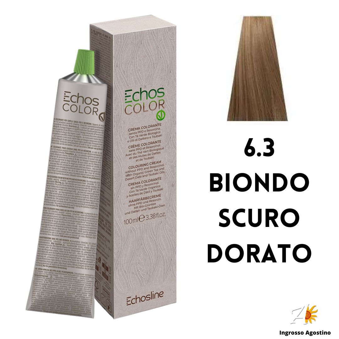 Echosline Echos Color Vegan 6.3 Biondo Scuro Dorato 100ml