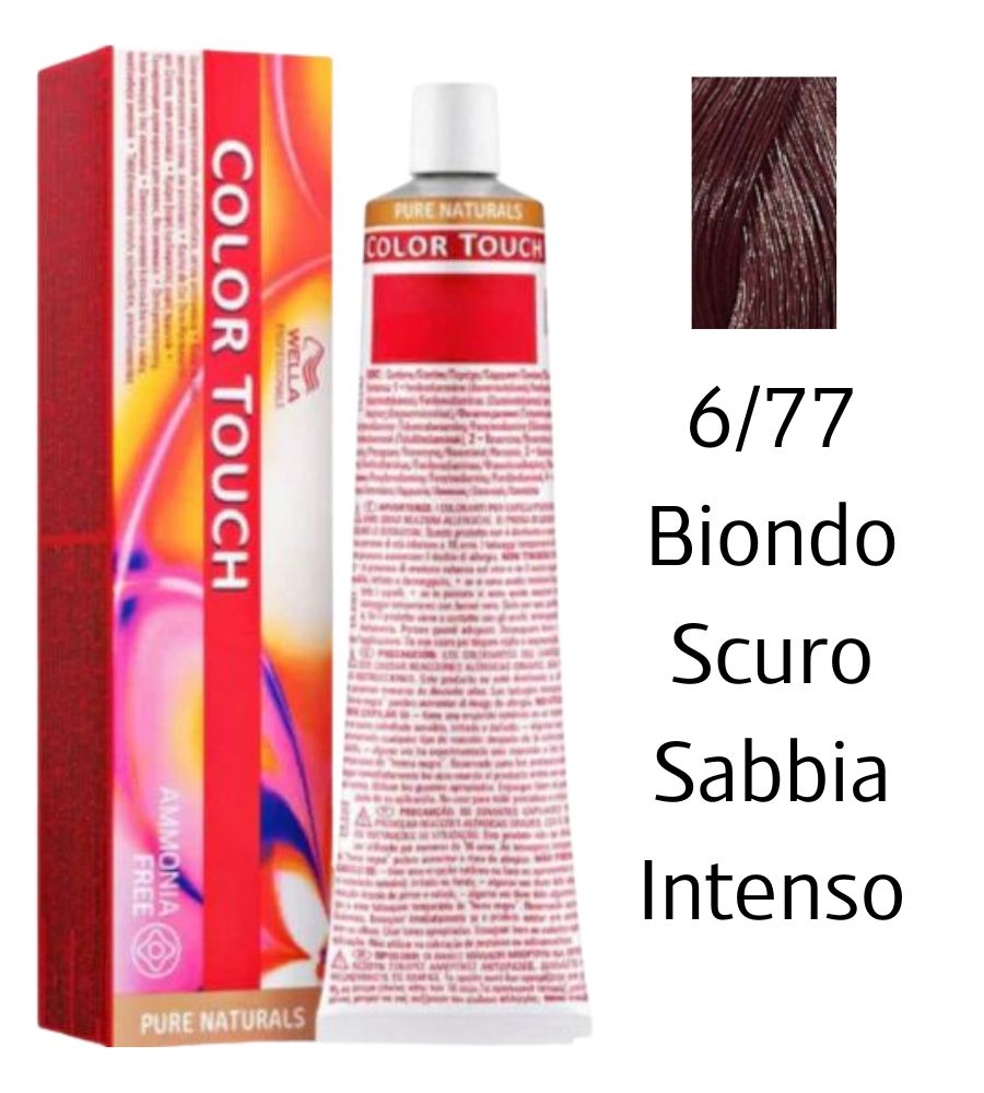 Tintura Color Touch Wella 60ml 6/77 Biondo Scuro Sabbia Intenso