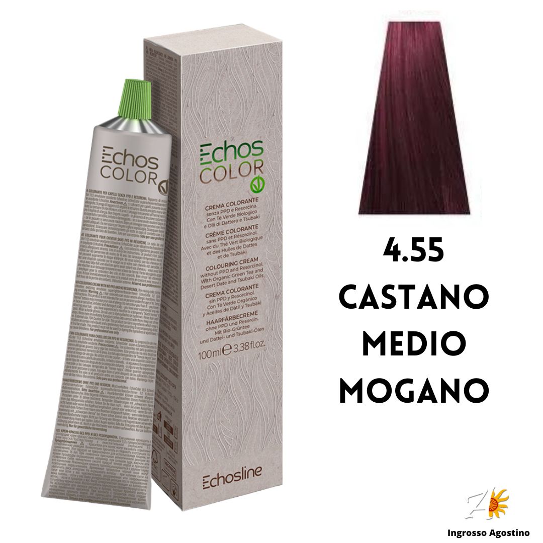 Echosline Echos Color Tintura 4.55 Castano Medio Mogano 100ml