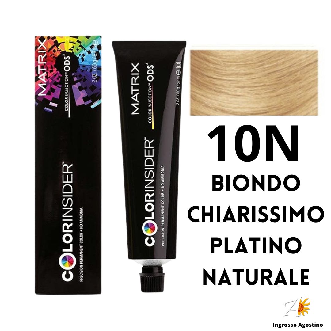 Tintura Colorinsider Matrix 67Ml 10N Biondo Chiarissimo Platino Naturale