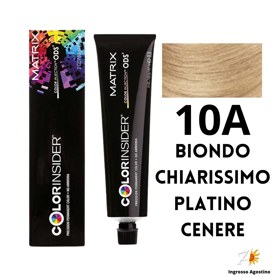 Tintura Colorinsider Matrix 67ml 10A Biondo Chiarissimo Platino Cenere