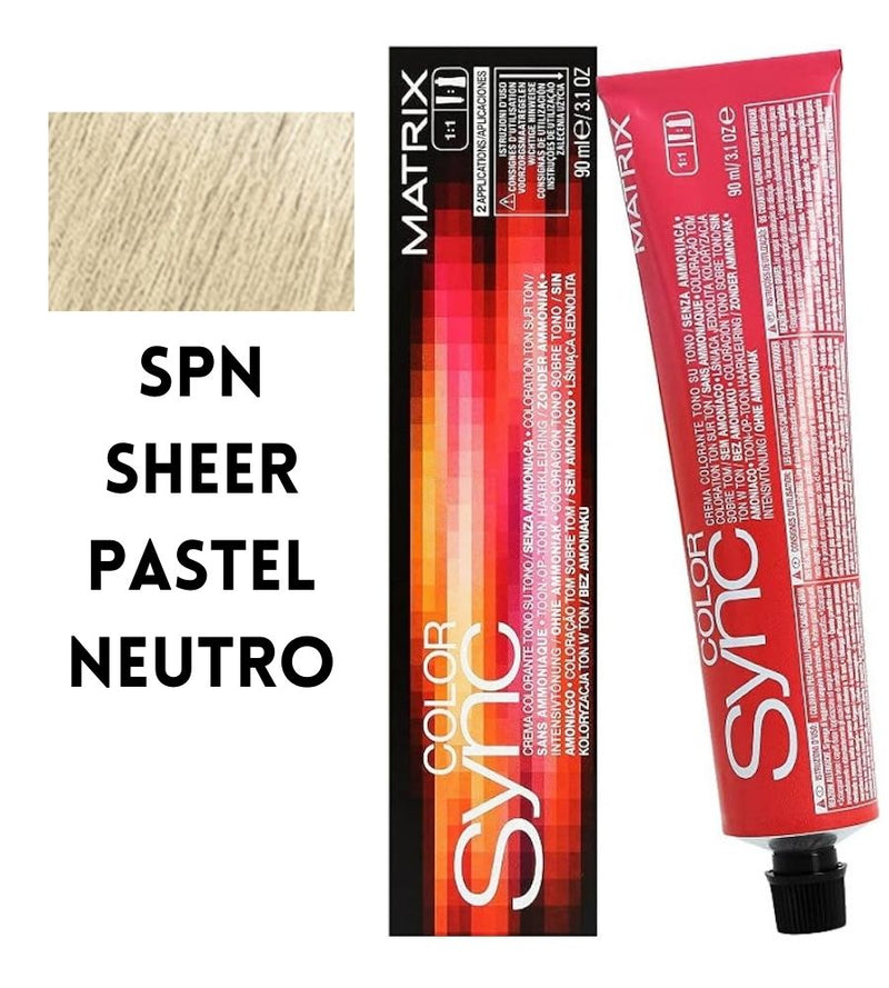 Tintura SoColor Sync Pre-Bonded Matrix 90ml SPN Sheer Pastel Neutro