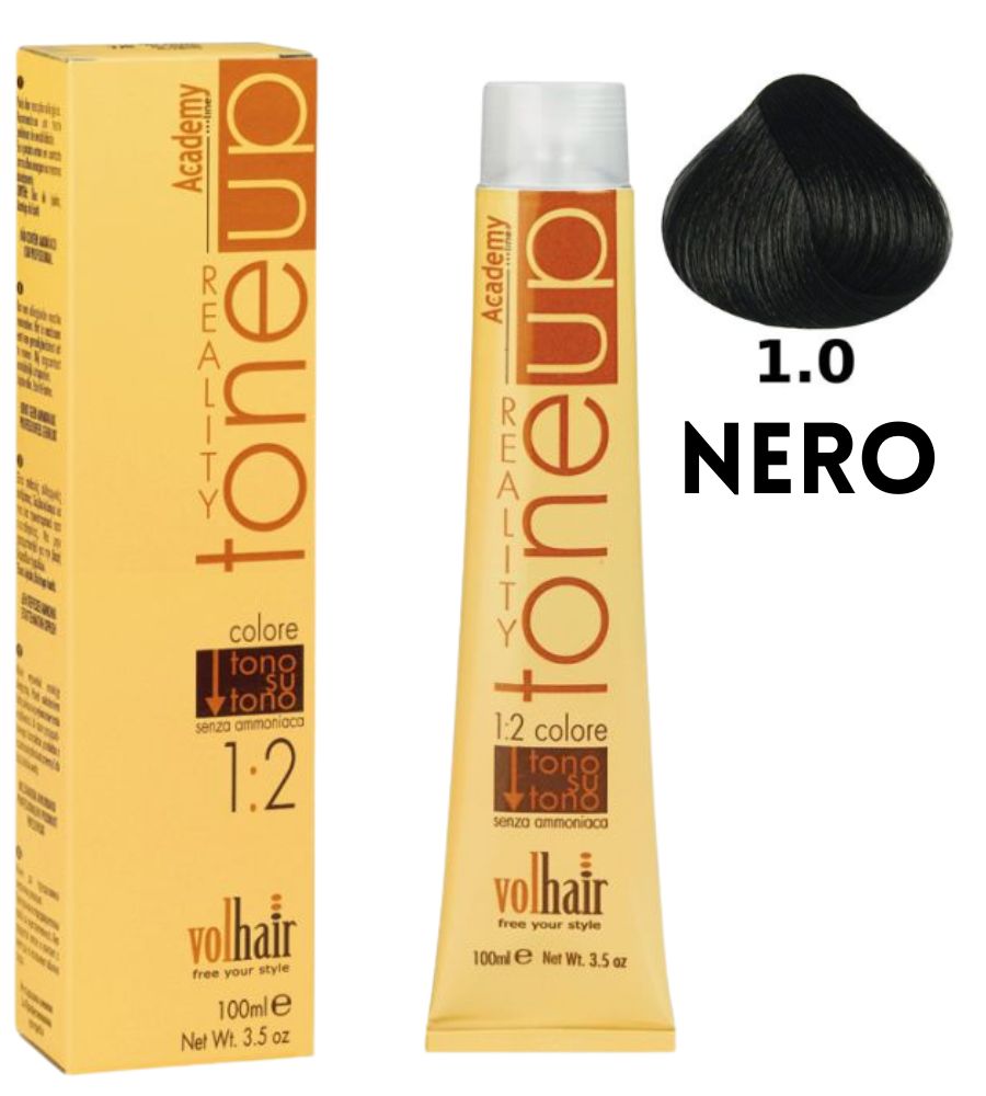 Tintura Tone Up Volhair Academy 100 ml 1/0 Nero