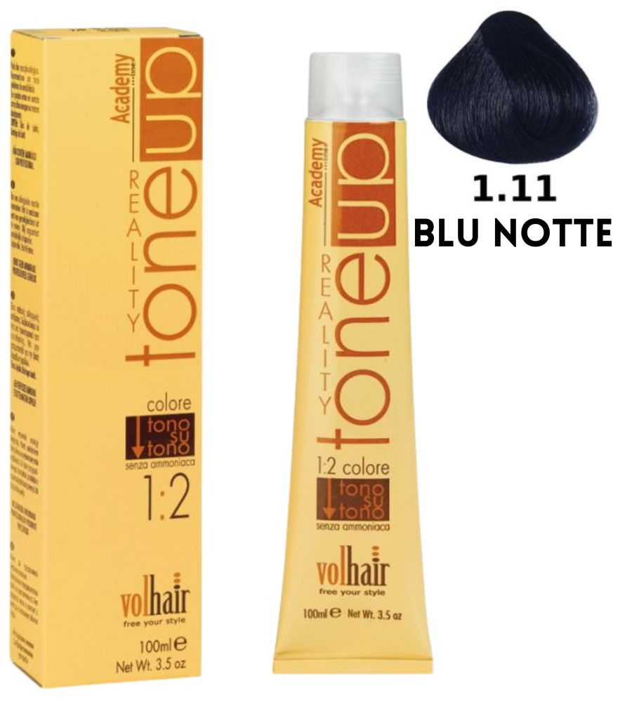 Tintura Tone Up Volhair Academy 100 ml 1/11 Blu Notte