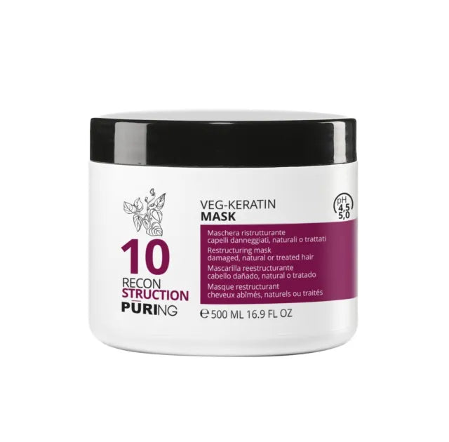 Maschera Ristrutturante Veg-Keratin 10 Puring 500ml