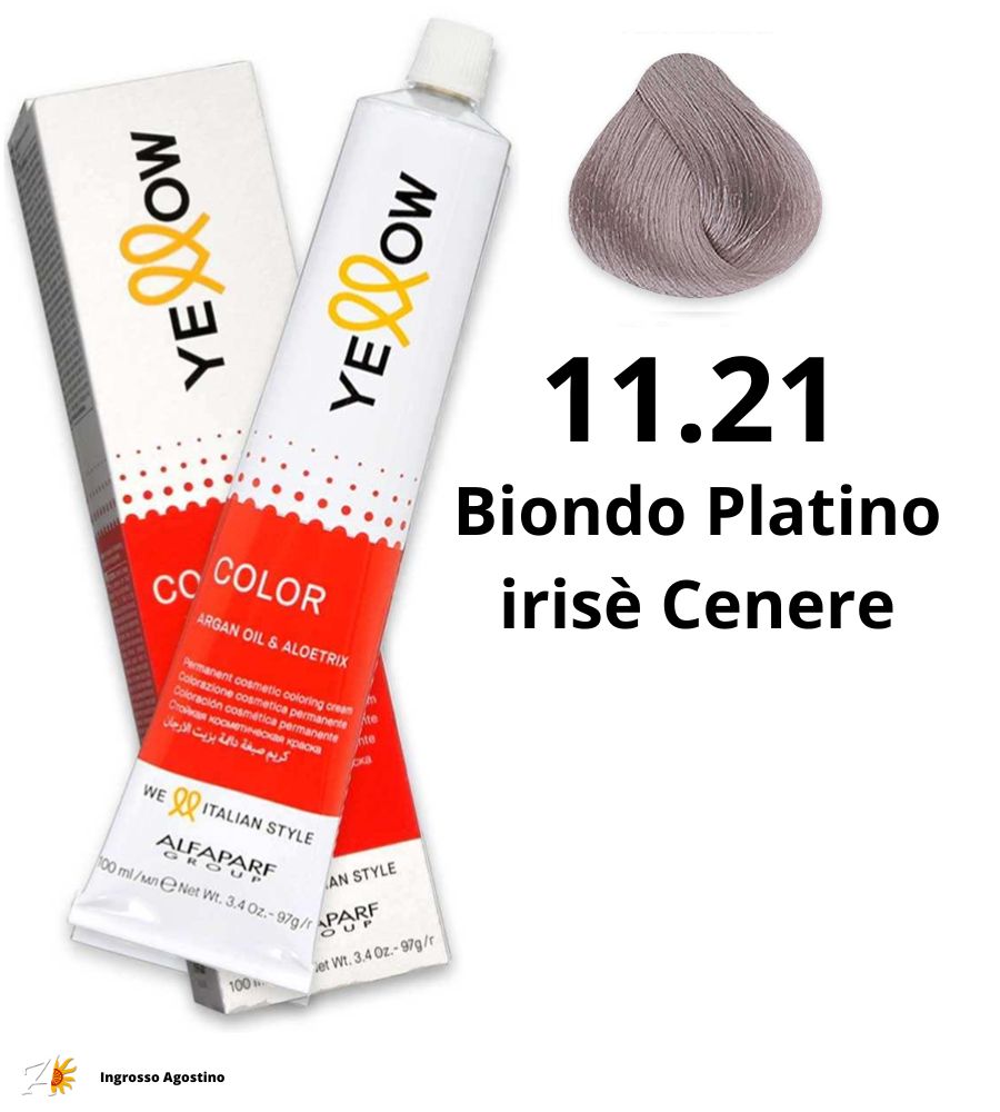 Yellow Alfaparf Dye 100ml 11.21 Platinum Blonde Irisè