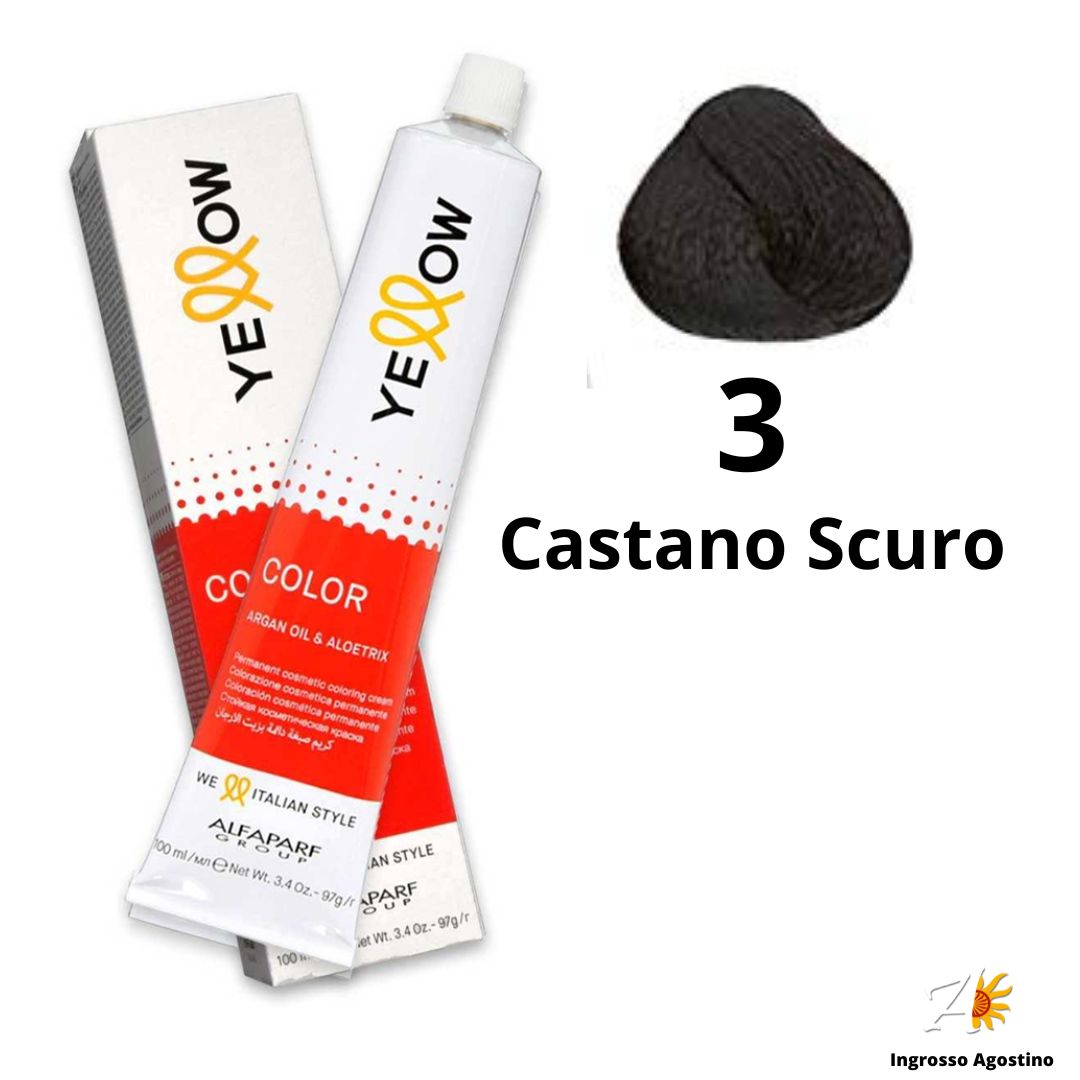 Yellow Alfaparf Dye 100ml 3 Dark Brown