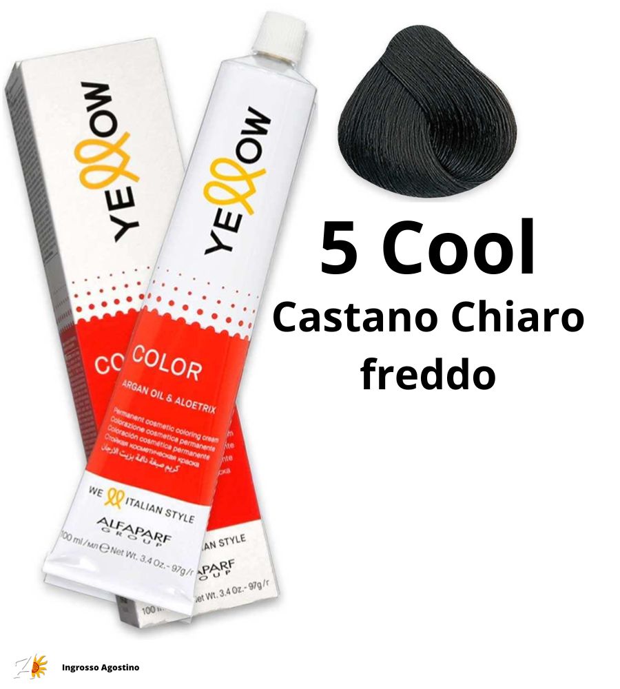 Alfaparf Yellow Dye 100ml 5 Cool Light Brown Cold