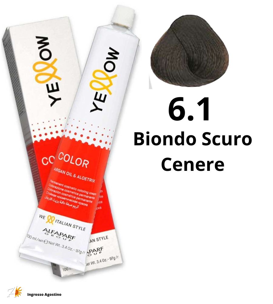 Yellow Alfaparf Dye 100ml 6.1 Dark Ash Blonde