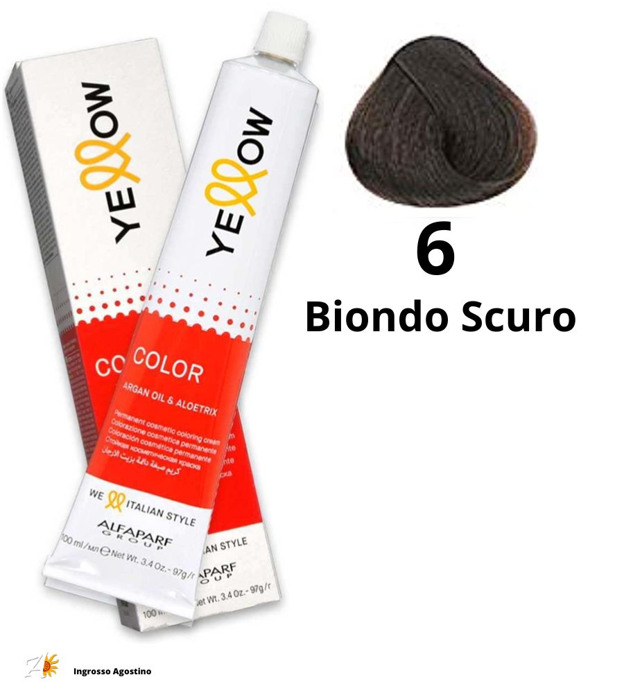 Yellow Alfaparf Dye 100ml 6 Dark Blonde