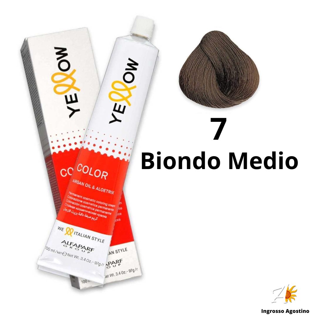 Yellow Alfaparf Dye 100ml 7 Medium Blonde