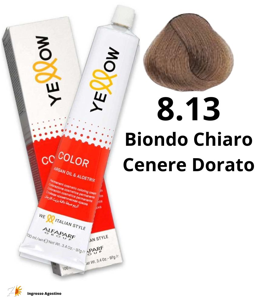 Alfaparf Yellow Dye 100ml 8.13 Light Ash Blonde Golden