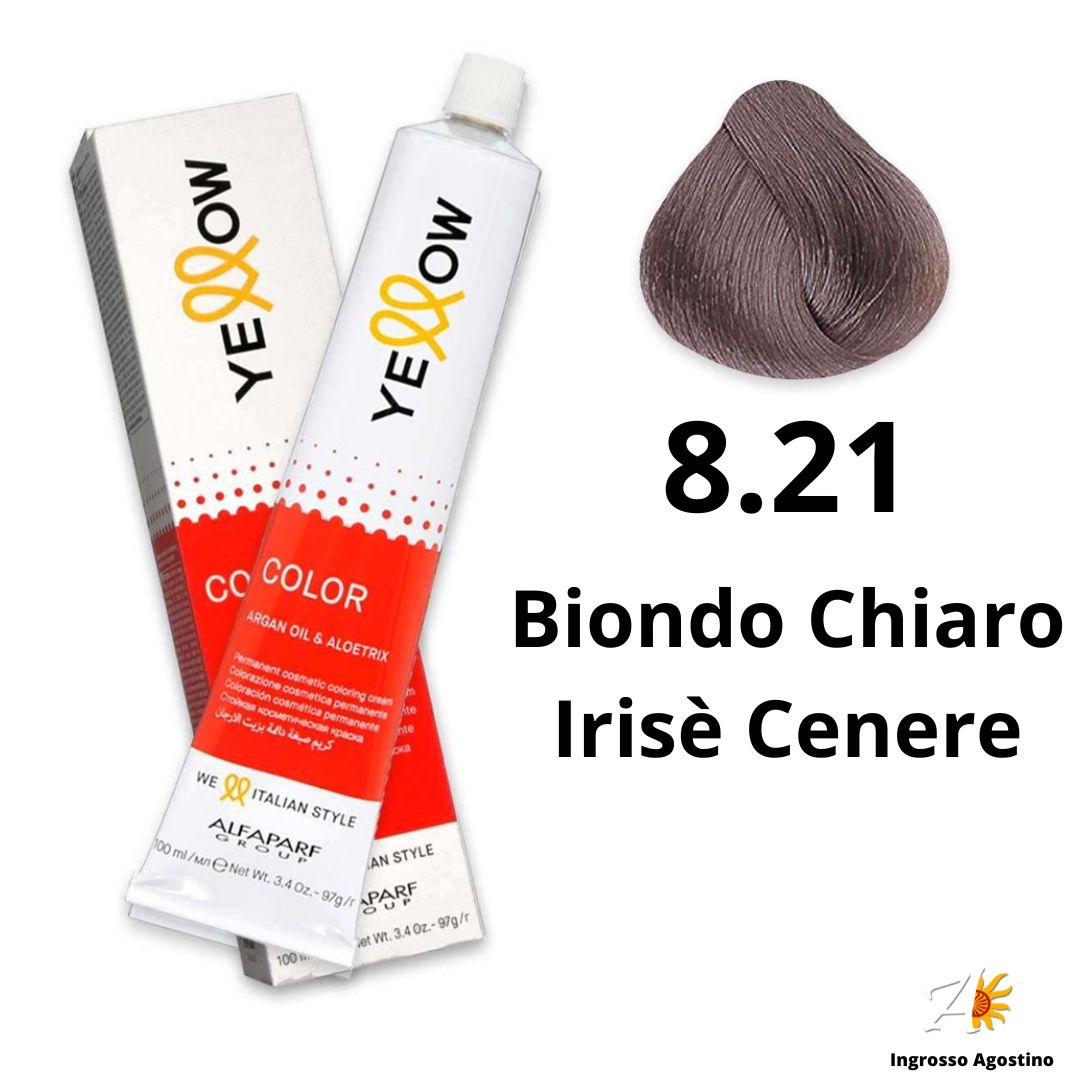 Yellow Alfaparf Dye 100ml 8.21 Light Ash Iris Blonde