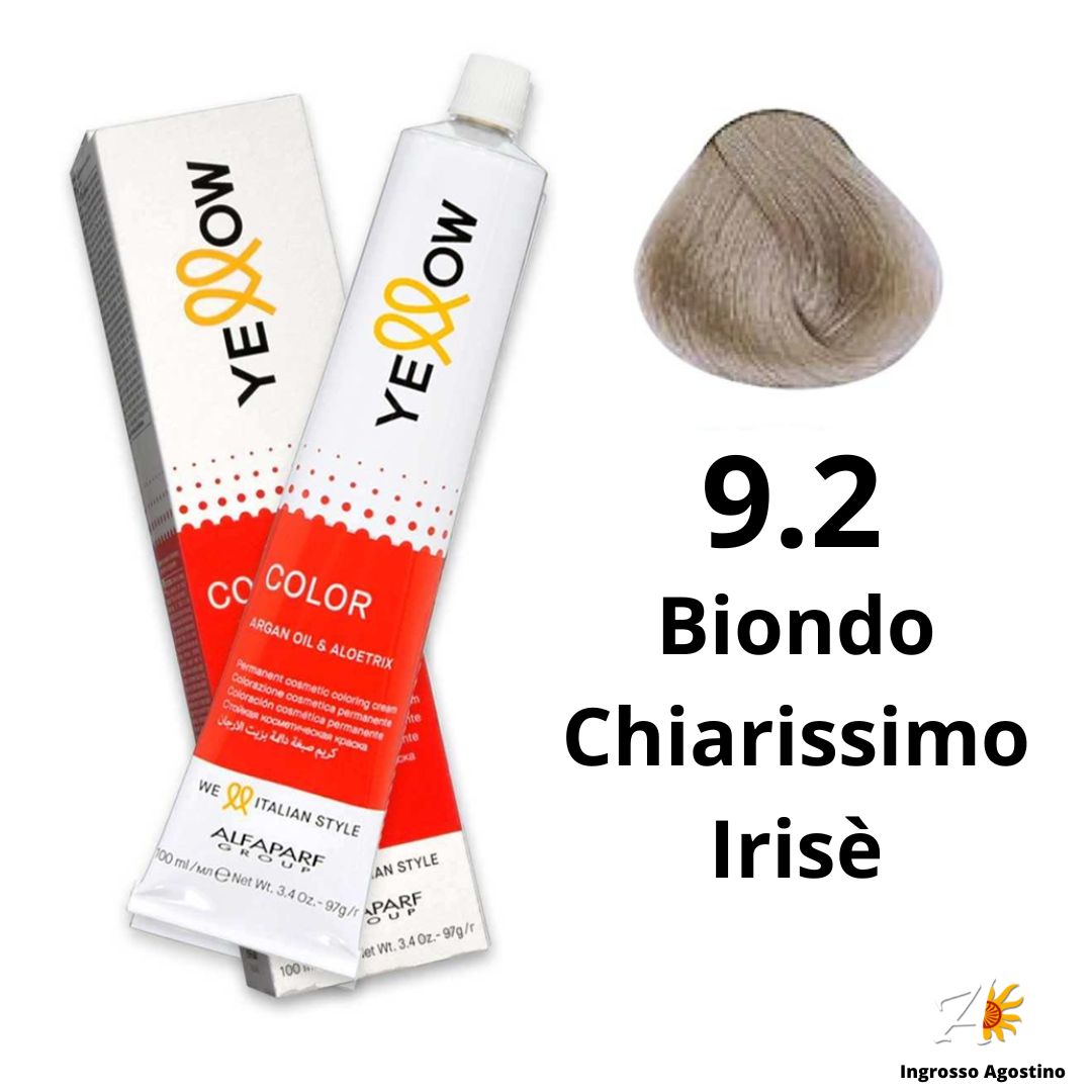 Yellow Alfaparf Dye 100ml 9.2 Very Light Iris Blonde