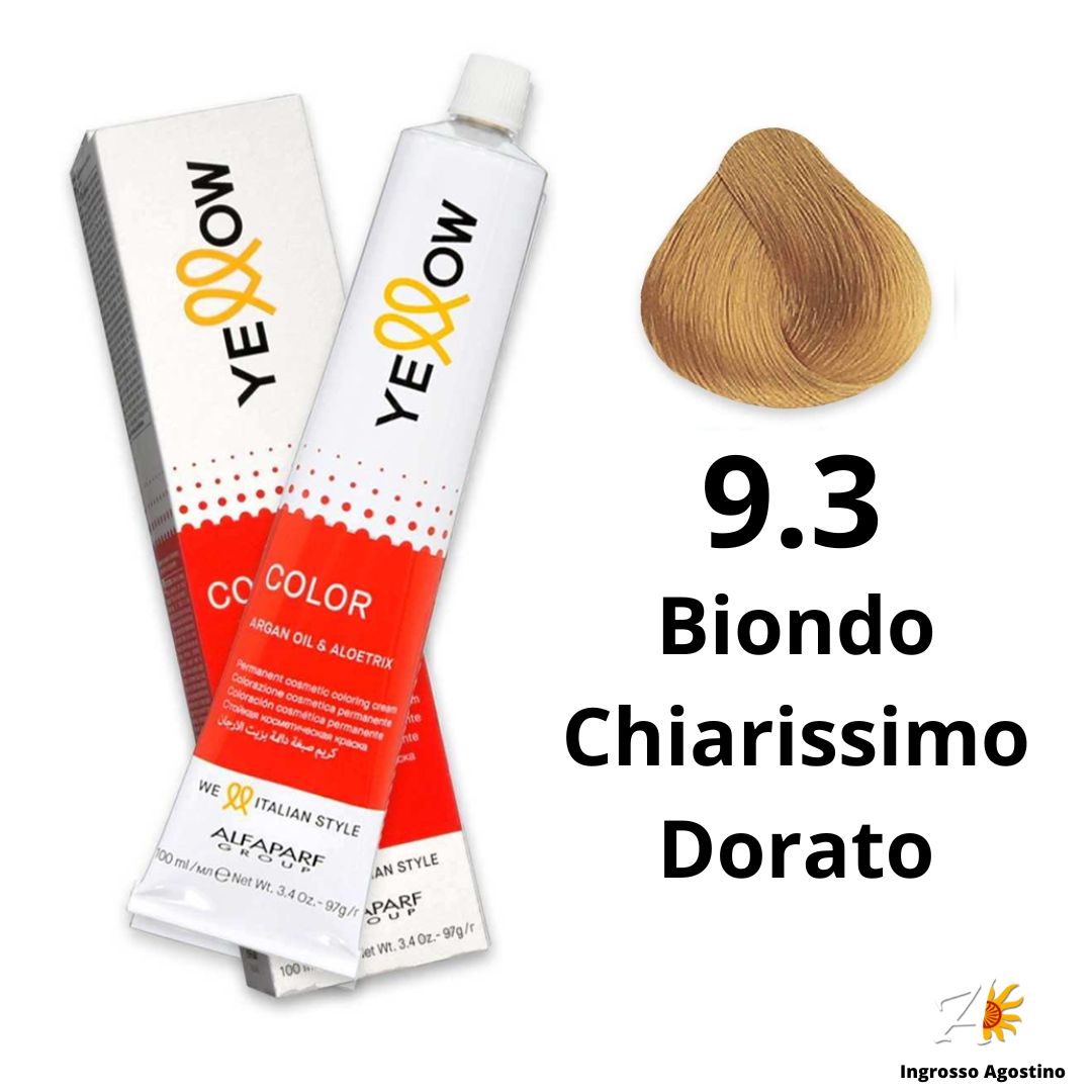 Yellow Alfaparf Dye 100ml 9.3 Very Light Golden Blonde
