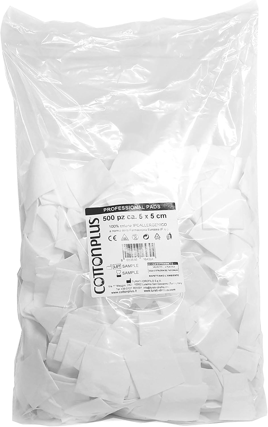 Faldine Cotton Plus 500 Pezzi 5 x 5 cm