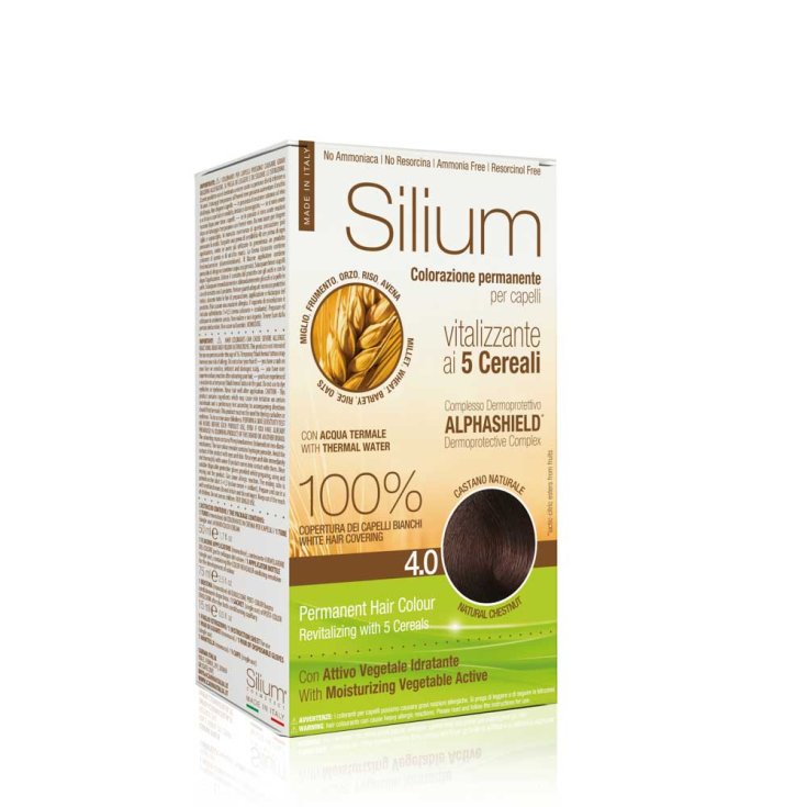 Colorazione Silium Permanente Per Capelli 4.0 Castano