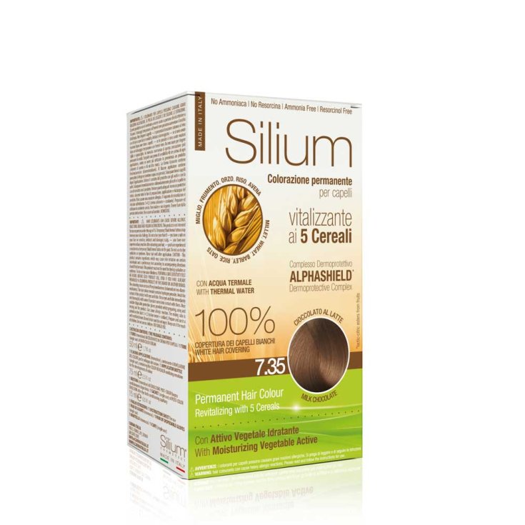 Colorazione Silium Permanente Per Capelli 7.35 Cioccolato al Latte