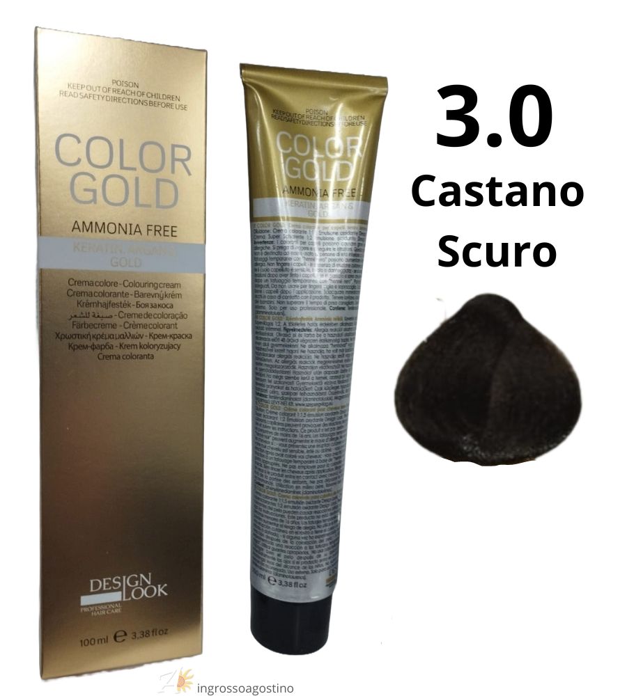 Color Gold Ammonia Free Dye Design Look 100ml