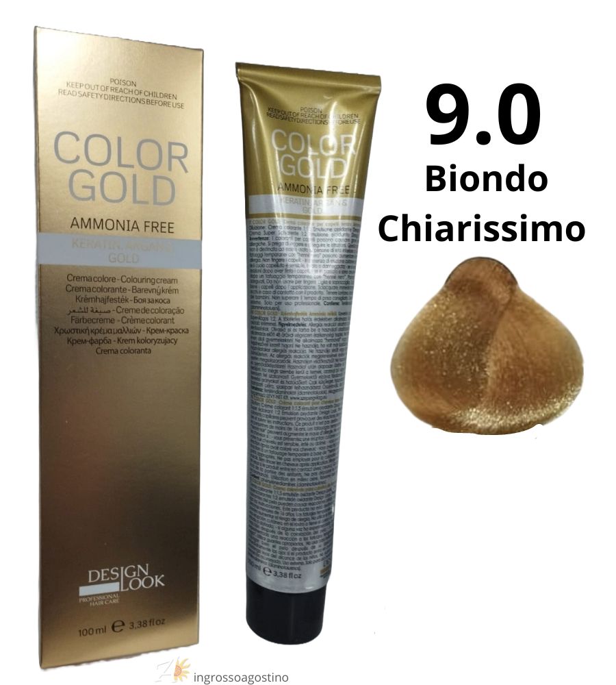 Color Gold Ammonia Free Dye Design Look 100ml