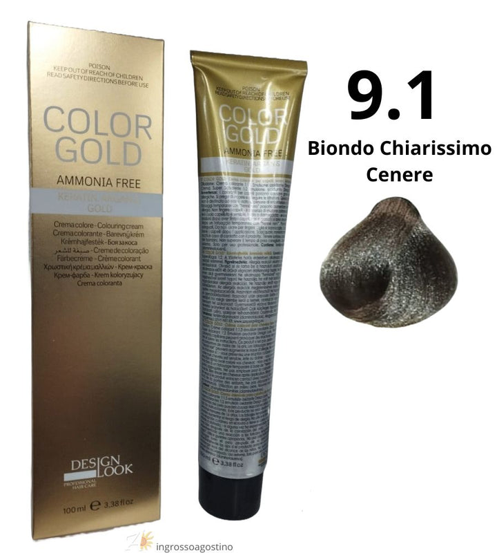 Color Gold Ammonia Free Dye Design Look 100ml
