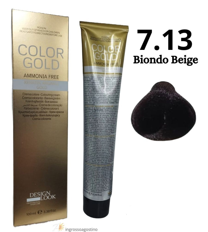 Color Gold Ammonia Free Dye Design Look 100ml