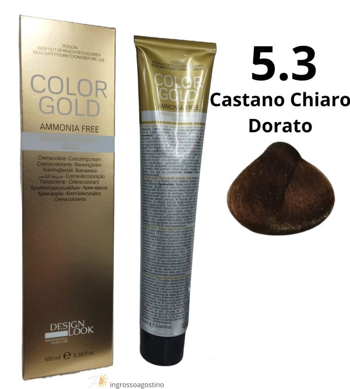 Color Gold Ammonia Free Dye Design Look 100ml