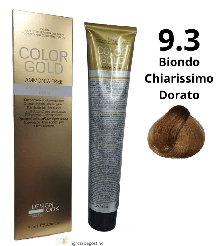 Color Gold Ammonia Free Dye Design Look 100ml