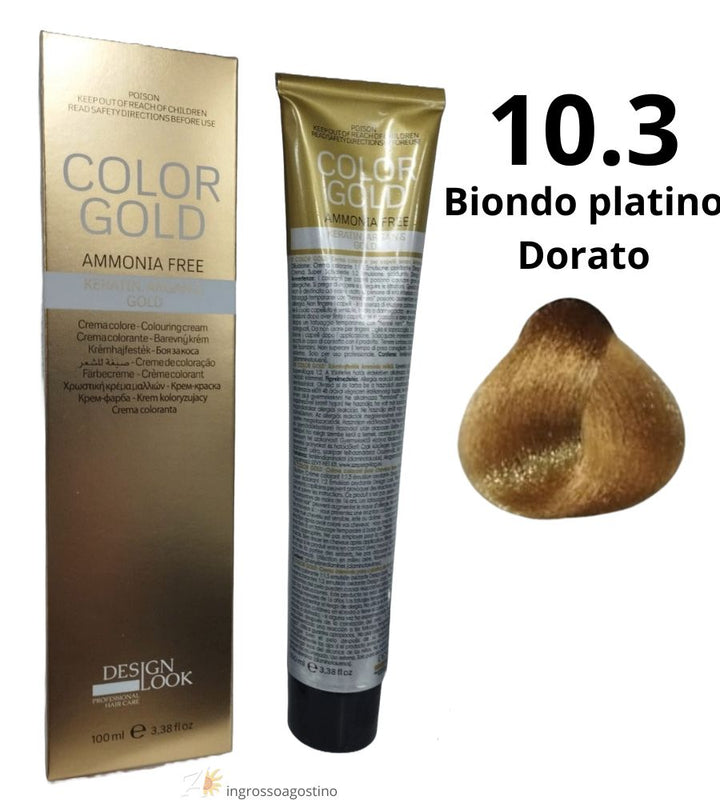 Color Gold Ammonia Free Dye Design Look 100ml