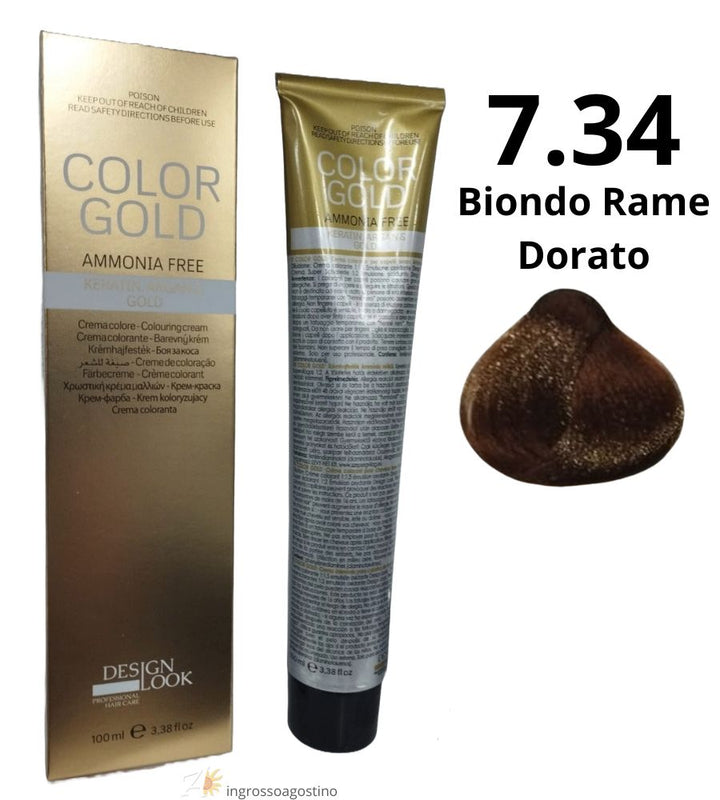 Color Gold Ammonia Free Dye Design Look 100ml