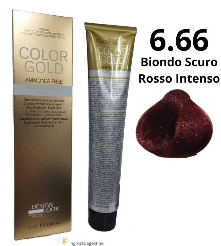 Color Gold Ammonia Free Dye Design Look 100ml